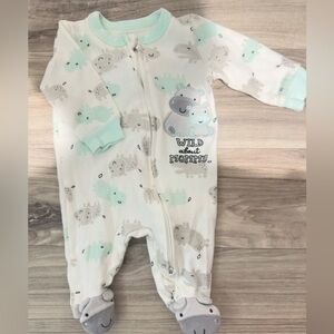 Newborn Double Zipper Sleeper Onesie